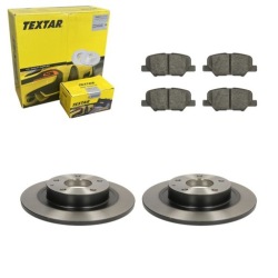 2× textar 92254703 тормозной диск + тормозные колодки зад 2568801