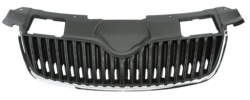 решетка радиатора перед SKODA FABIA 2007-2010 хром черный