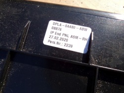 заглушка консоли левый PR Range Rover Sport II РЕСТАЙЛИНГ