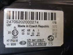 фара правая SKODA OCTAVIA II рестайлинг 1Z1941016F европа