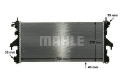 mahle CR 887 000P радиатор охлаждения, система Двигателя