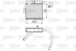 радиатор отопителя - valeo 811552