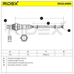 ridex 3922L0880 лямбда-зонд