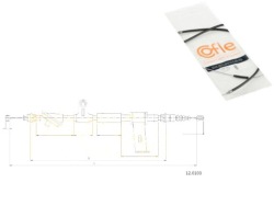 троса трос тормоза ручного Cofle FKB3057