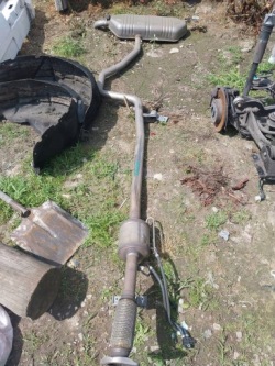 MERCEDES W247 1.3b глушитель задняя часть выхлоп труба комплект 10TYSKM