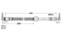 тормозной шланг . CITROEN Berlingo