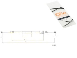 трос тормоза ручного peugeot Cofle