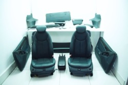 кресла кресло обивка бардачок Цвет 502 Blue комплект MERCEDES SL R230