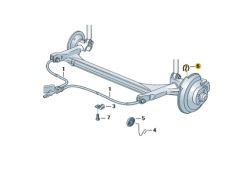 Audi OE 1H0609747 суппорт тросы тормоза ручного