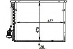 Behr Hella конденсатор кондиционера BMW 3 316 и (E36