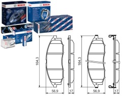 комплект датчик износа тормозных колодок Bosch 13046056322 P560