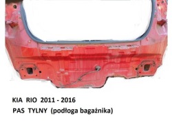 kia RIO III 2011 - 2016 ремень задний багажника