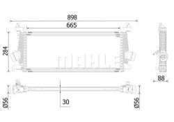 mahle CI 542 000P радиатор охлаждения Воздух