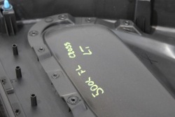обивка дверные карты левый зад задний FIAT 500L 500 л Cross FL