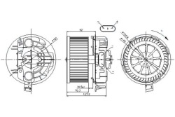 ниссенс отопитель салона renault GRAND SCENIC II MEGANE