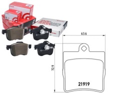 комплект датчик износа тормозных колодок Brembo 24207420 442017