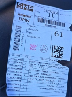 карта дверная обивка защита двери передней перед правая сторона BMW X2 U10
