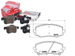 комплект датчик износа тормозных колодок Brembo 581011JA60 3776