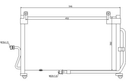 ниссенс конденсатор кондиционера Daewoo MATIZ 0.8 (k