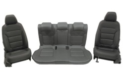 vw JETTA 5C6 Салон кресла комплект кожа черный