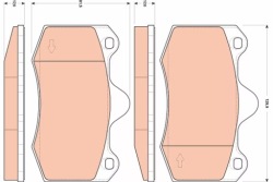 колодки торм. перед seat IBIZA 04-08/RAPID 12- trw