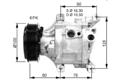 nrf компрессор кондиционера FIAT 500 1.3 d