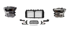 FORD F-150 F150 18-21 решетка радиатора воздухозаборник жалюзи + led левая правая +жалюзь