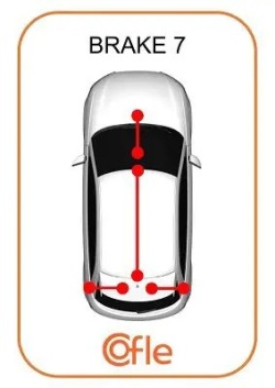 трос тормоза ручного 92.1.RE007 Cofle renault