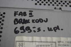 радио SKODA oe 3T0035191A