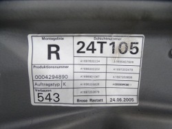 механизм Стекла + моторчик правый передний MERCEDES b класс W245 2005-2008 европа