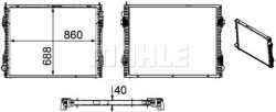 mahle CR 1175 000P радиатор охлаждения, система Двигателя