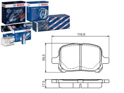 комплект датчик износа тормозных колодок Bosch 44652841 4465481