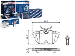 комплект датчик износа тормозных колодок Bosch 9950865 9945821