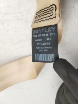 ремень безопасности Bentley CONTINENTAL FLYING SPUR 2012 с сзади правой 3W