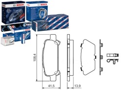 комплект датчик износа тормозных колодок Bosch 26696AG020 AY060