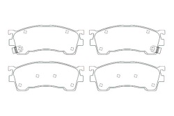 Breck колодки торм. mazda перед 626 91-/PROBE/323 98