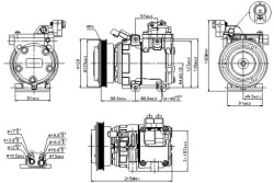 компрессор кондиционера ниссенс 977012 C100 D100 97