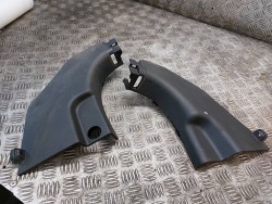 защита порога пластик комплект SANTA FE III америка