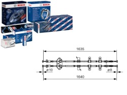 трос тормоза ручного mazda зад 6 02-07 LE PR комплект