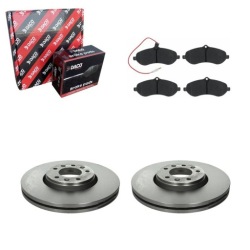 2× DACO тормозной диск FIAT SCUDO 07- перед 320607 комплект датчик износа тормозных колодок, тормоз