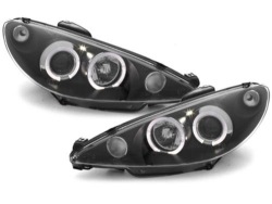 фары англия peugeot 206 10/98-02 Black