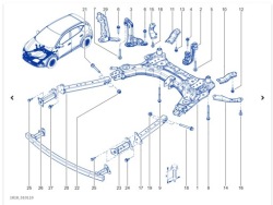 балка передняя renault 5 4 SYMBIOZ R5 R4 Alpine A290