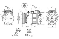 Компрессор кондиционера Hyundai SONATA V 2.