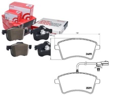 комплект датчик износа тормозных колодок Brembo 410605649R PAD1