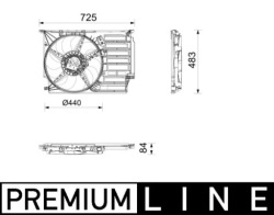 mahle 677 000P вентилятор, охлаждения Двигателя