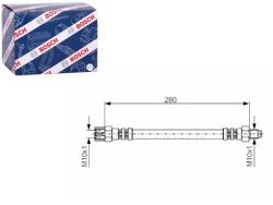 Bosch 1 987 476 396 тормозной шланг + ассистент водители v33 для бардачок - руководство при столкновения, карта контролю