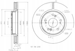 MAXGEAR Тормозной диск торм. 2SZT Honda P. CR-V 07- 12- макс