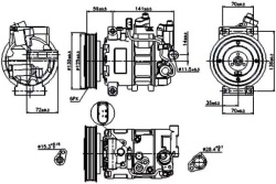 Компрессор кондиционера Audi A6 2.4 (4F2. C