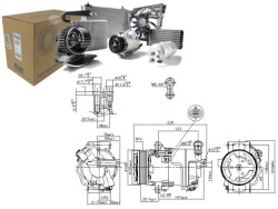 NIS89216 Компрессор кондиционера opel Astra G,