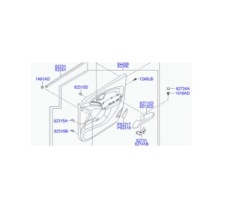 карта дверная передних правый Hyundai IX35 (LM, EL, ) 823022Y0109P
